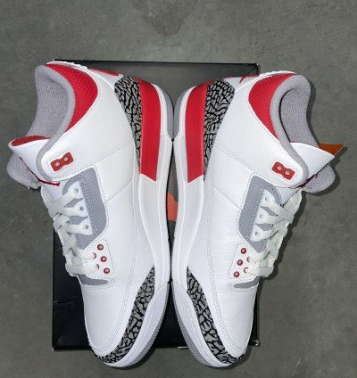 Size 10 - Nike Air Jordan 3 Retro Og Fire Red 2022 Ds New