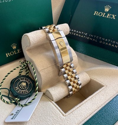 Rolex Datejust 36 New 2024 Green Roman Diamond Bezel Dial Jubilee Bracelet Two Tone Yellow