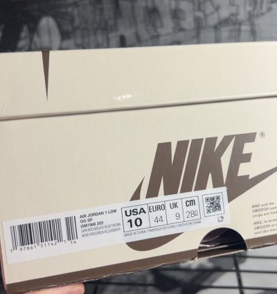 Size 10 Travis Scott Air Jordan 1 Velvet Brown