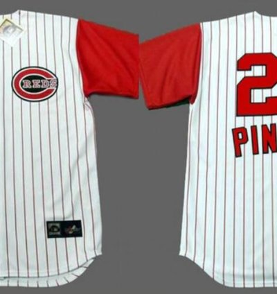 Cincinnati Reds Vada Pinson White Throwback Jersey