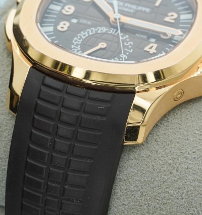 Patek Philippe Aquanaut 5164r Travel Time 18k Rose Gold Boxes Papers