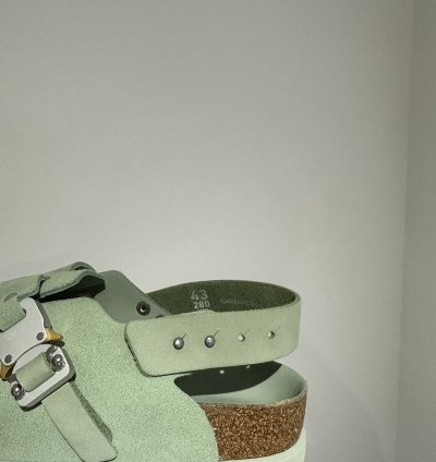 Dior Birkenstock Smooth Calf Slipper Water Green
