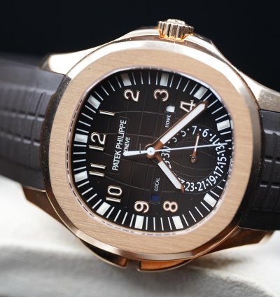 Patek Philippe Aquanaut 5164r Travel Time Rose Gold Fullkit