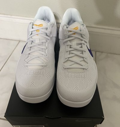 Size 12 - Nike Kobe 8 Protro Lakers Home Sneakers