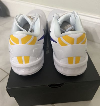 Size 12 - Nike Kobe 8 Protro Lakers Home Sneakers