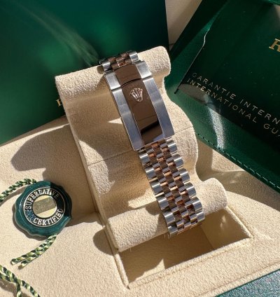 Rolex Datejust 36 New 2024 Mother Of Pearl Diamond Dial Diamond Bezel Two Tone Rose Gold Jubilee