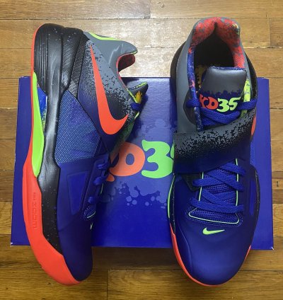 Size 12 - Nike Zoom Kd 4 Nerf Mvp Kevin Durant Blue Men