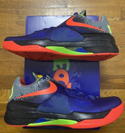 Size 12 - Nike Zoom Kd 4 Nerf Mvp Kevin Durant Blue Men