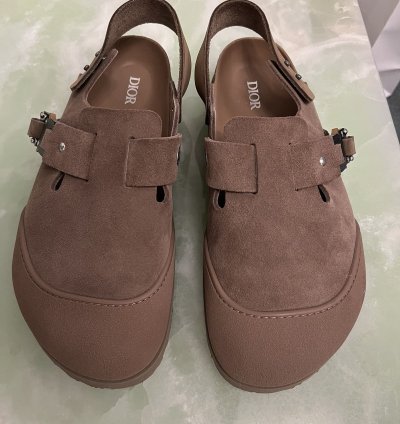 Dior Birkenstock Tokio Mule Brown