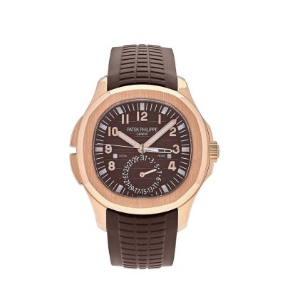 Patek Philippe Aquanaut 5164r-001 Travel Time Brown Dial Rose Gold 2021