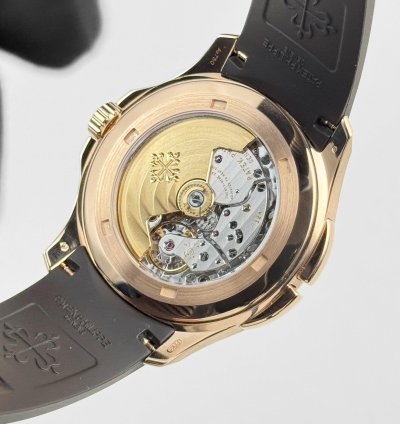 Patek Philippe Aquanaut 5164r-001 Travel Time Brown Dial Rose Gold 2021
