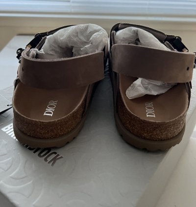 Dior Birkenstock Tokio Mule Size 41 Brown