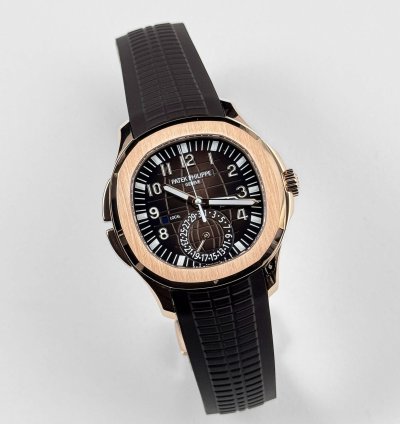 Patek Philippe Aquanaut 5164r-001 Travel Time Brown Dial Rose Gold 2021