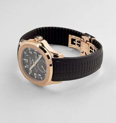 Patek Philippe Aquanaut 5164r-001 Travel Time Brown Dial Rose Gold 2021