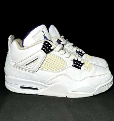 Size 8 5 - Nike Air Jordan 4 Retro Purple Metallic Shoes