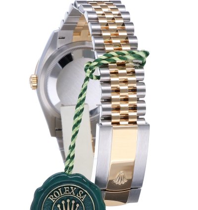 Rolex Datejust 36 Oyster Datejust Jubilee Gold Steel Black Dial Diamonds 36 Mm Unworn 2023