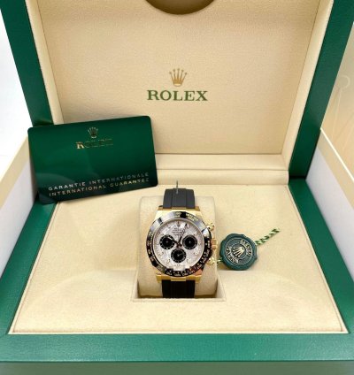 Rolex Daytona 116518ln Yellow Gold Oysterflex Meteorite Dial Unworn 2023
