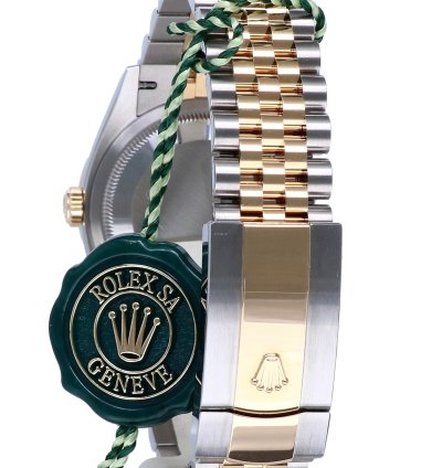 Rolex Datejust 36 Oyster Datejust Jubilee Gold Steel Olive Green Roman Diamonds 36 Mm Unworn 2023