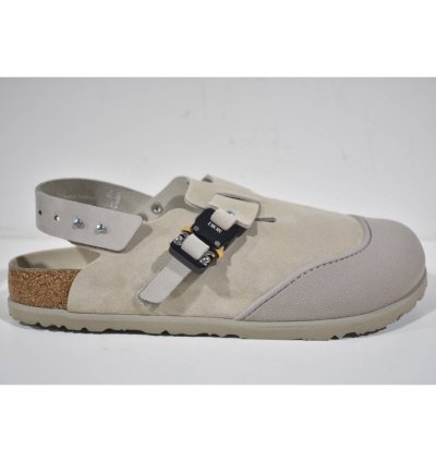 Dior By Birkenstock Tokio Mule Nubuck Suede Flat Sandal