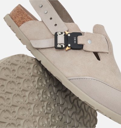 Dior By Birkenstock Tokio Mule Nubuck Suede Flat Sandal