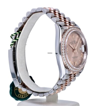 Rolex Datejust 36 Oyster Datejust Jubilee Rose Gold Steel Pink Roman Diamonds 36 Mm Unworn 2023