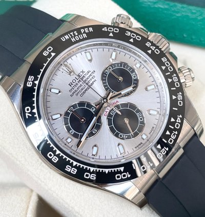Rolex Daytona 116519 Ghost Silver Dial Oysterflex 2023