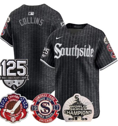 Eddie Collins Jersey Chicago White Sox 125th Anniversary World Series Champions City Connect