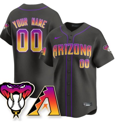 Custom Arizona Diamondbacks Jersey 2025 City Connect Concept Stitched Black