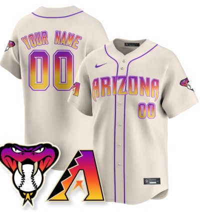 Custom Arizona Diamondbacks Jersey 2025 City Connect Concept Stitched Cream