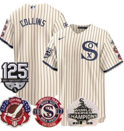 Eddie Collins Jersey Chicago White Sox 125th Anniversary World Series Champions Field Of Dream