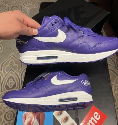 Supreme Nike Air Max 1 Purple Size 10