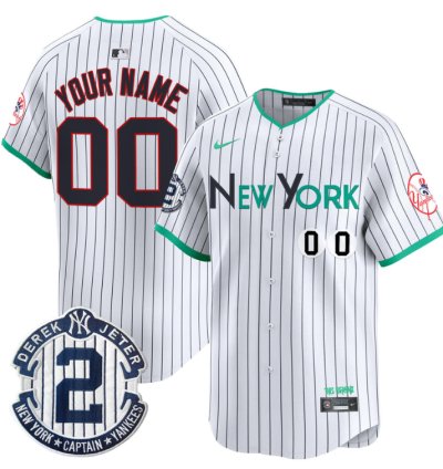 Custom New York Yankees Jersey City Connect Vapor Premier Limited Stitched Pinstripe