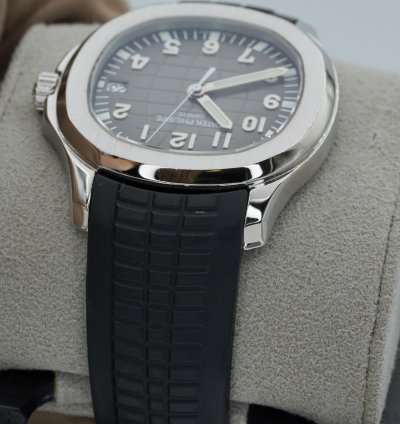 Patek Philippe Aquanaut 5167a Stainless Steel Black Dial Bracelet And Rubber