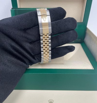 Rolex Datejust 36 Rolesor Datejust 36 Watch - Yellow Diamond Bezel - White Mother-of-pearl Jubilee 126283