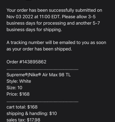 Supreme Nike Air Max 98 Tl