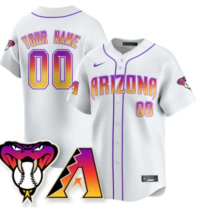 Custom Arizona Diamondbacks Jersey 2025 City Connect Concept Stitched White