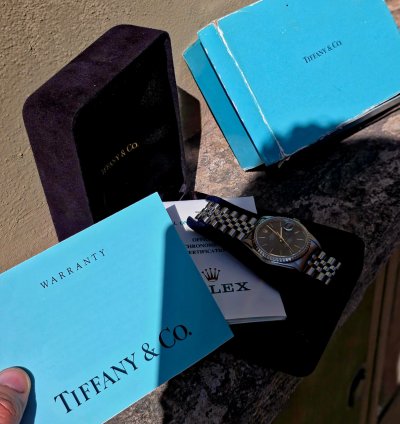 Rolex Datejust 36 Tiffany Datejust 36 Full Set Box Papers 16220