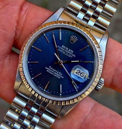 Rolex Datejust 36 Tiffany Datejust 36 Full Set Box Papers 16220