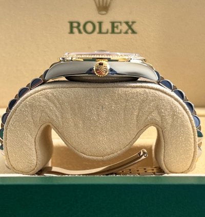 Rolex Datejust 36 Unworn Two Tone Yellow Gold Datejust 36mm Wimbledon Dial Diamond Bezel 126283rbr
