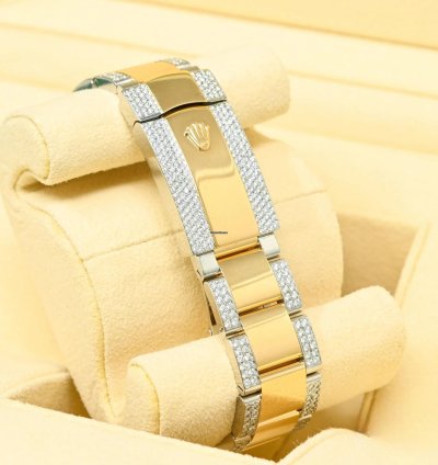 Rolex Datejust 41 41mm - Champagne Fluted Iced Out