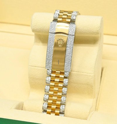 Rolex Datejust 41 41mm - Champagne Jubilee Fluted Iced Out