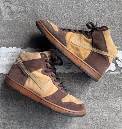 Nike Sb Dunk High 2003 Brown Pack