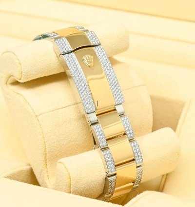 Rolex Datejust 41 41mm - Wimbledon Fluted Iced Out