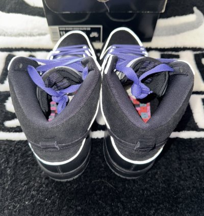 Nike Sb Dunk High Black Purple Box size 11