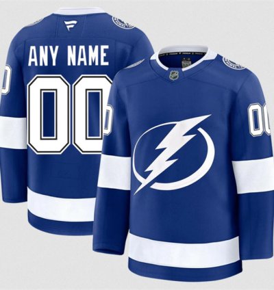 Mens Custom Tampa Bay Lightning Jersey Name Number 2025 Home Blue