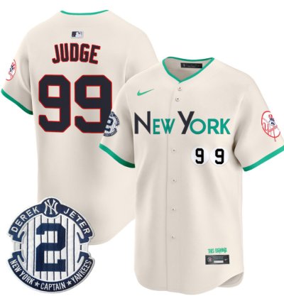 Aaron Judge Jersey 99 New York Yankees City Connect Vapor Premier Limited Stitched Cream