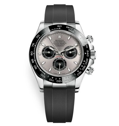 Rolex Daytona 116519ln New 2023 Oysterflex White Gold - Silver Panda Dial - Complete Set