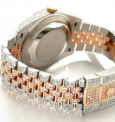 Rolex Datejust 41 Jubilee Wimbledon Dial Custom Diamond-set - Iced Out