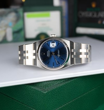 Rolex Datejust Oysterquartz 2002 New Old Stock Rolex Oysterquartz Datejust 17014 Nos Blue Dial Last Patch Full Set