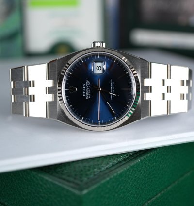 Rolex Datejust Oysterquartz 2002 New Old Stock Rolex Oysterquartz Datejust 17014 Nos Blue Dial Last Patch Full Set